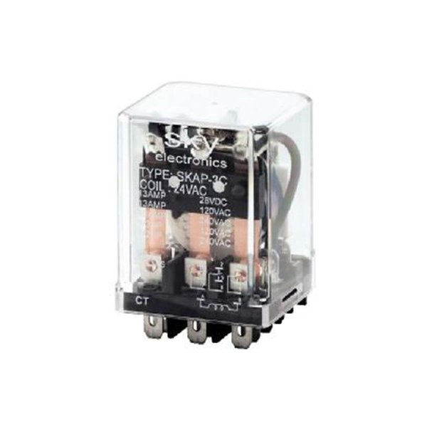 Relay And Control 120V AC Coil 8 Pin Square Base Plug-in Relays RE439873